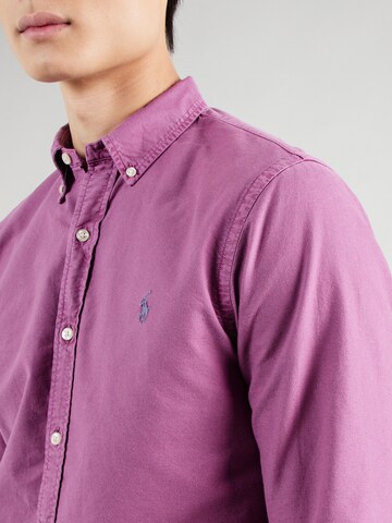Slim fit Camicia di Polo Ralph Lauren in rosa