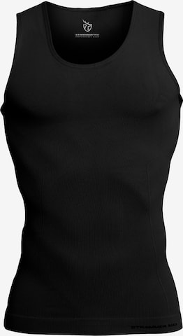 Strammer Max Performance Shirt 'Compression' in Schwarz: Vorderseite