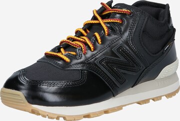 Sneaker bassa '574' di new balance in nero: frontale