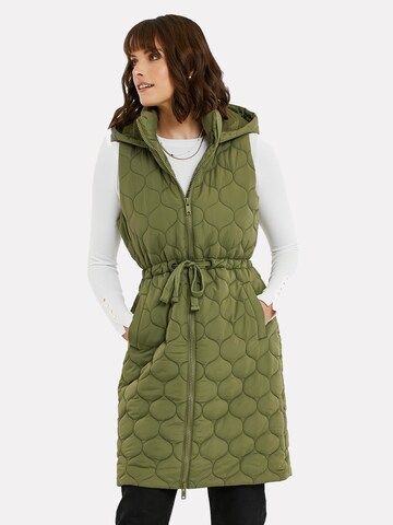 Gilet 'Crush' Threadbare en vert : devant