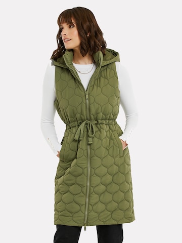 Gilet 'Crush' di Threadbare in verde: frontale