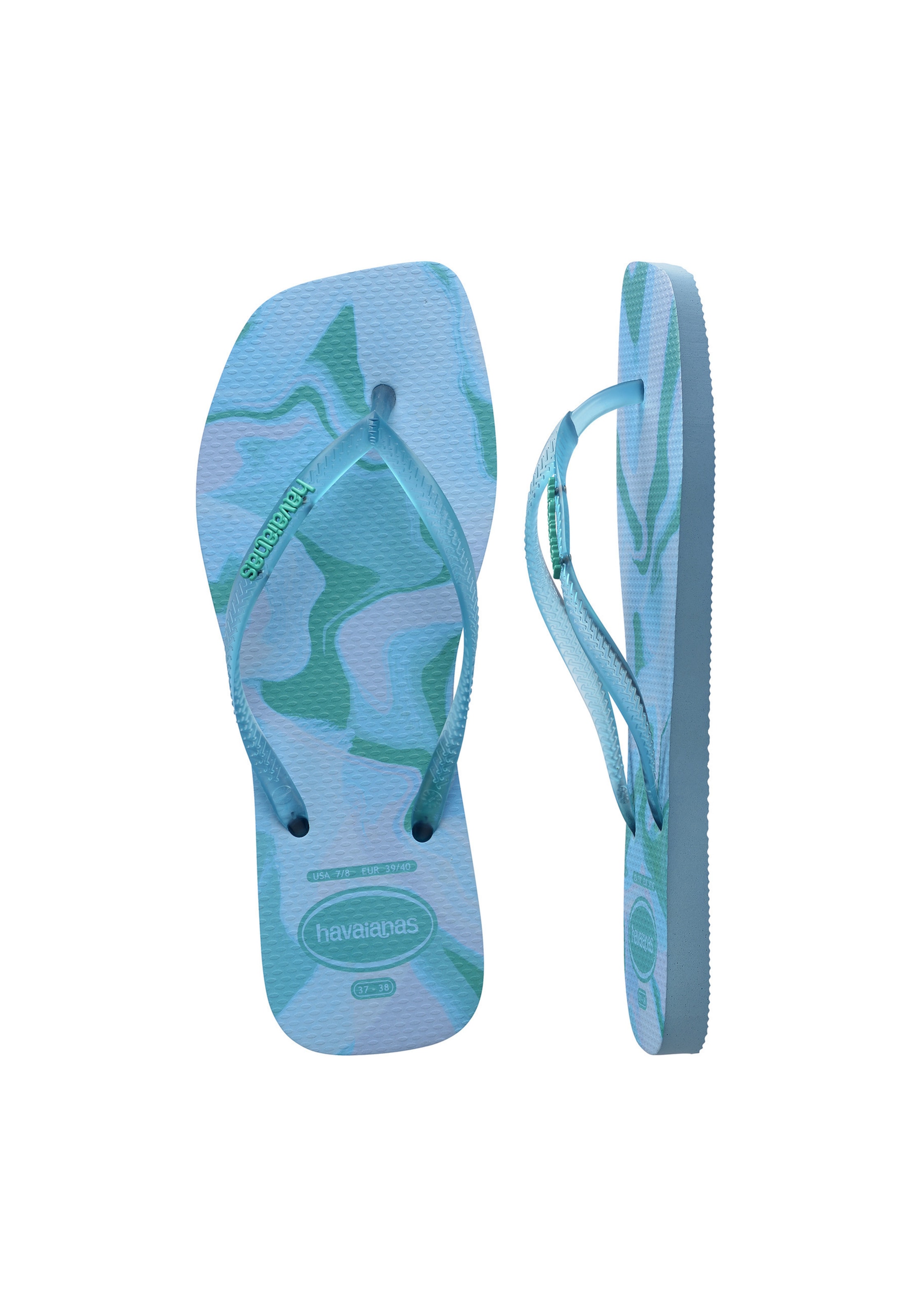HAVAIANAS - Chinelos de dedo 'Square Jelly' em azul