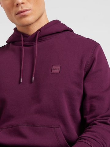 BOSS - Sweatshirt 'Wetalk' em roxo