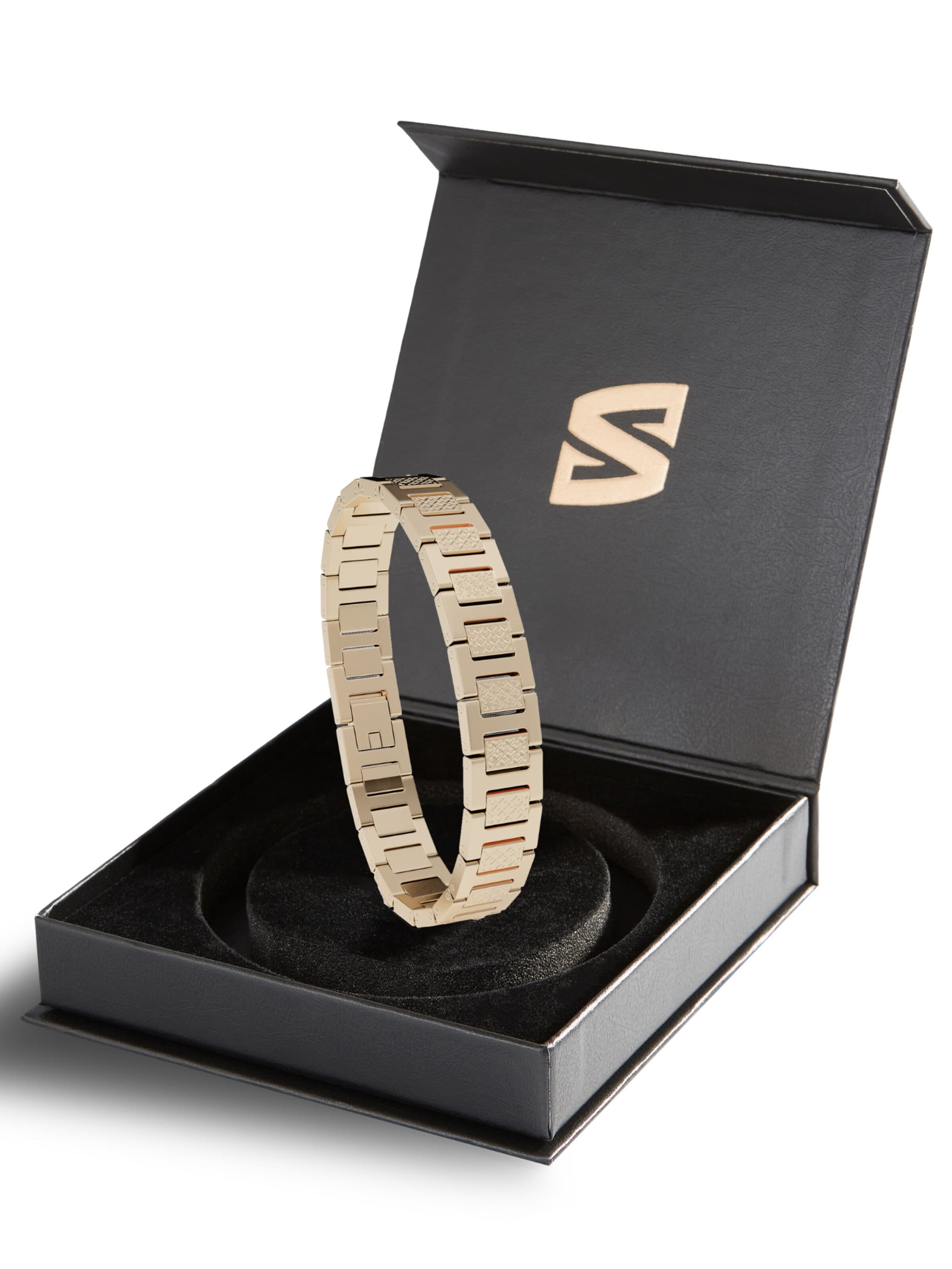 SERASAR Armband 'Herrenarmband aus Edelstahl "Power"' i guld