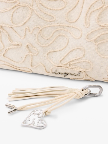 Desigual Torebka 'Large Raffia Flower' w kolorze biały