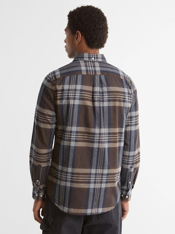 Barbour Regular fit Button Up Shirt 'Fortrose' in Brown
