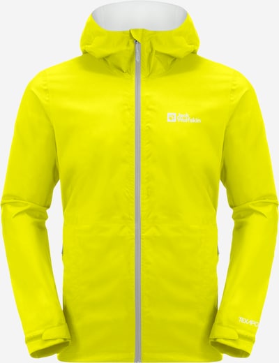 JACK WOLFSKIN Outdoor jacket 'ELSBERG 2.5L' in Lime / Grey, Item view