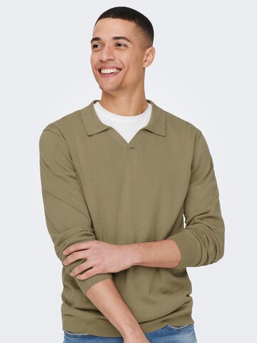 Only & Sons Sweater 'Coby' in Green