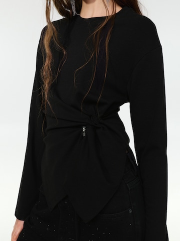 Pull&Bear Shirt in Schwarz