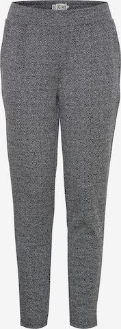 Tapered Pantaloni con pieghe 'IHKate' di ICHI in grigio: frontale