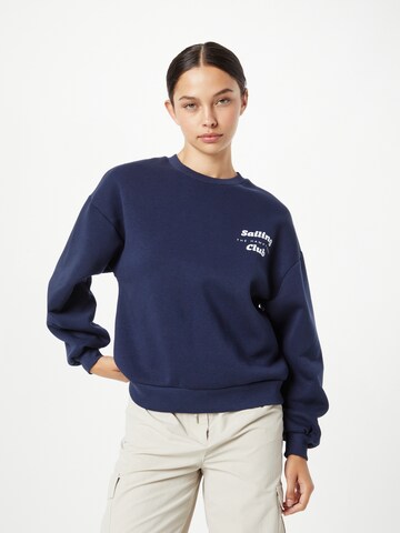 Gina TricotSweater majica 'Riley' - plava boja: prednji dio