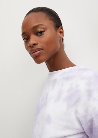 Sweat-shirt 'Tie' MANGO en violet