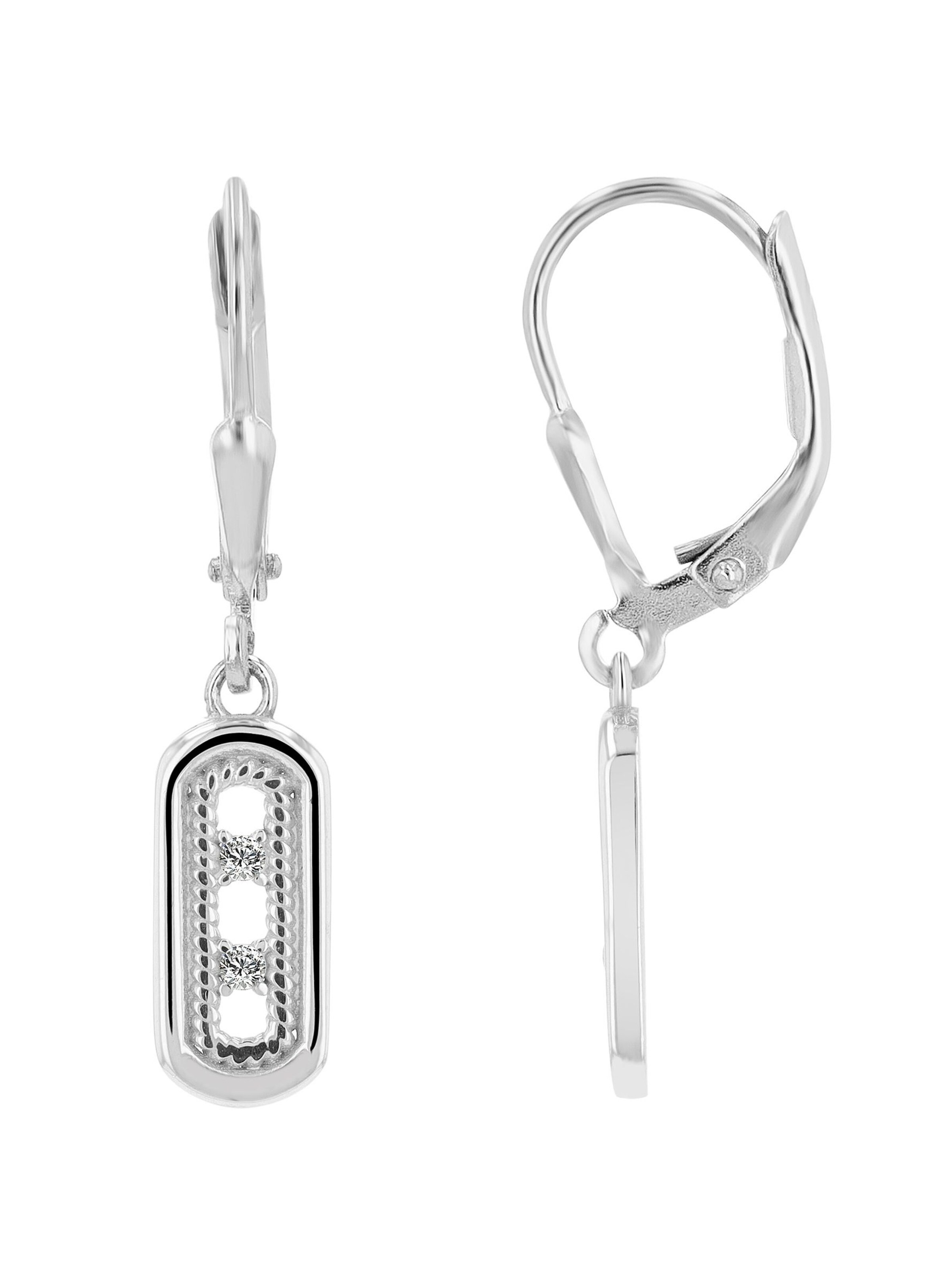 Akzent Earrings 'Eara, 925 Sterlingsilber, langlebig' in Silver