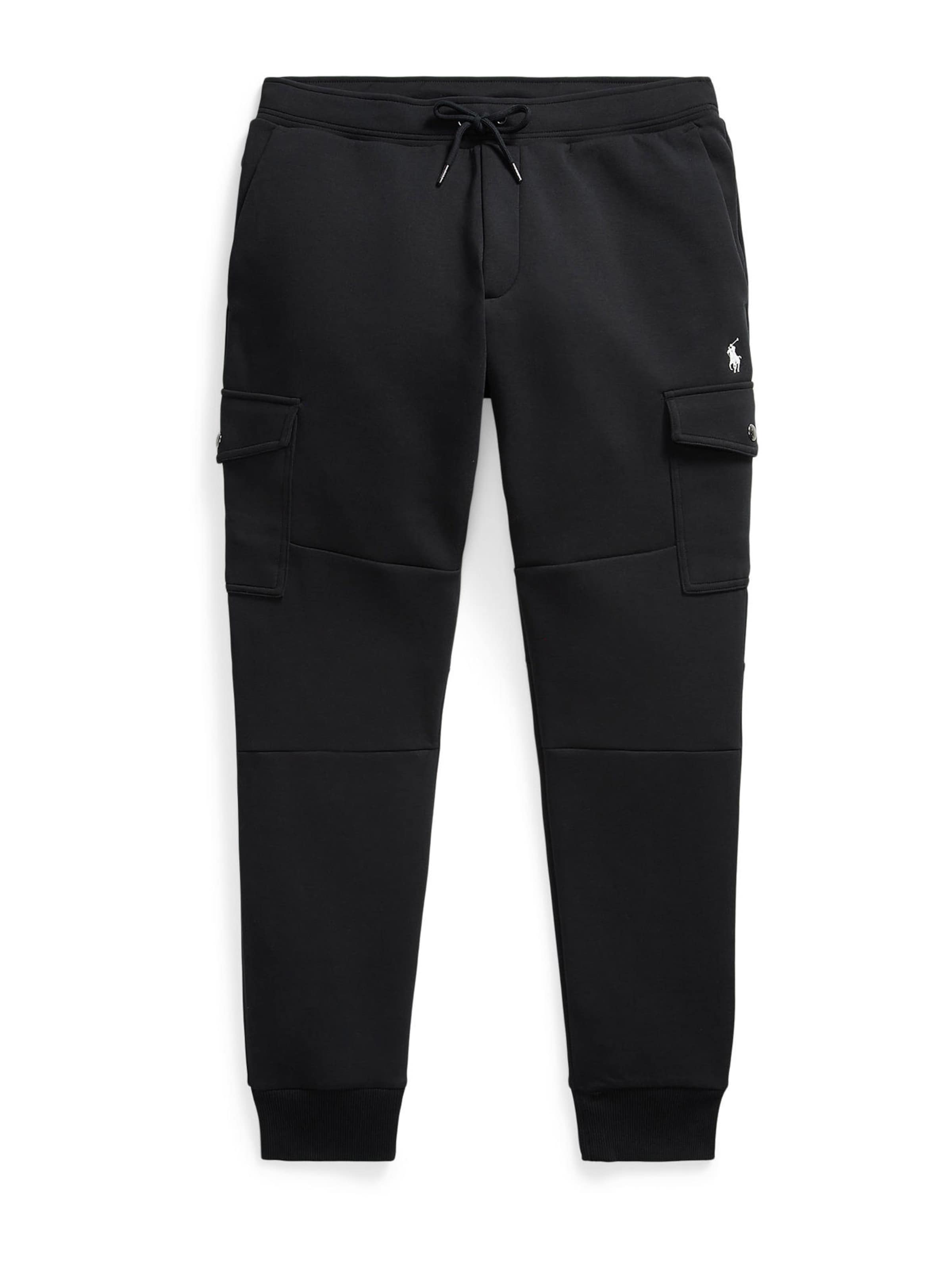 Polo Ralph Lauren - Tapered Calças cargo em preto: frente