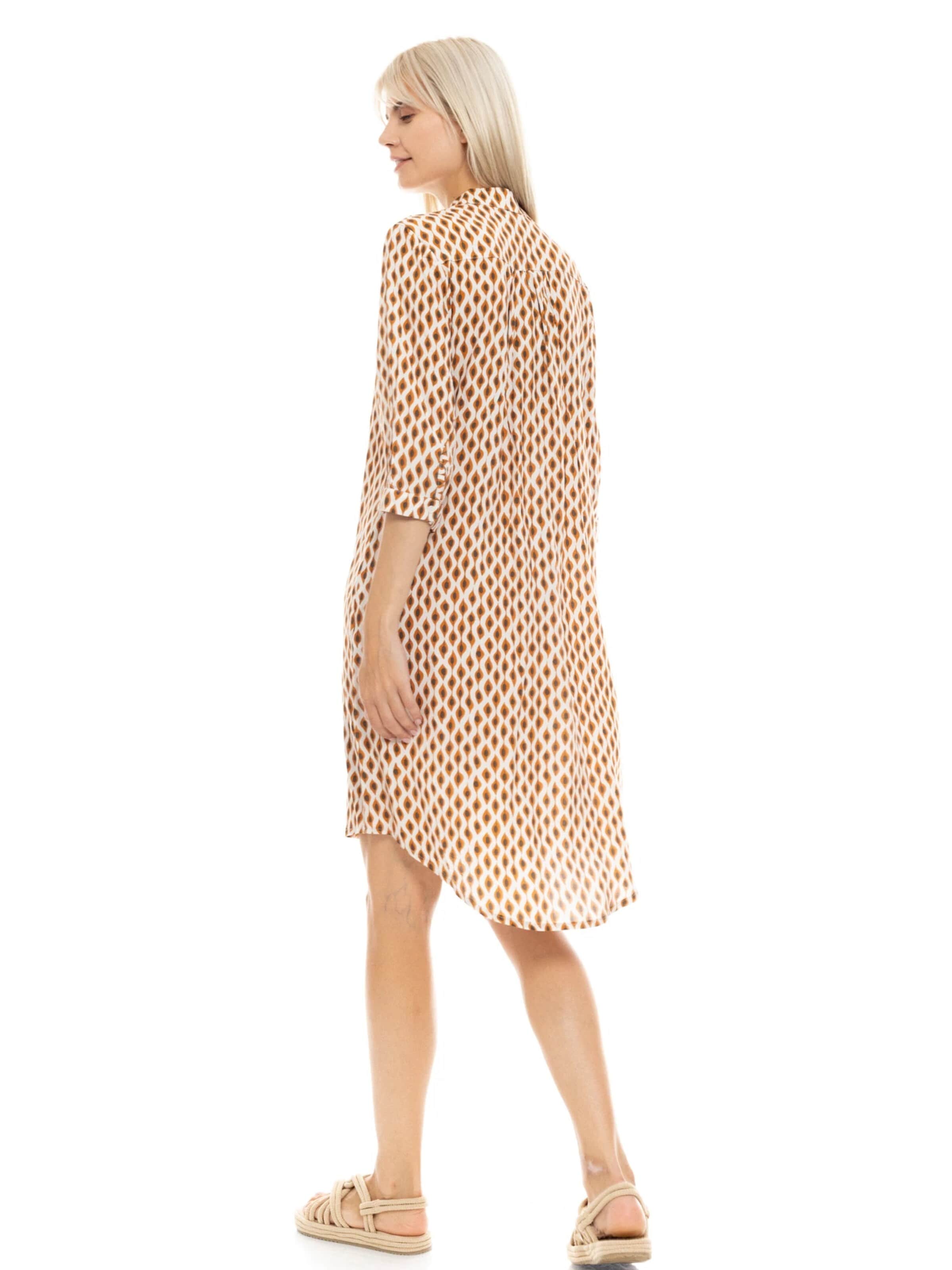 Pink Label - Vestido de verano 'BEACHWEAR SAFARI' en beige