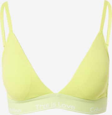 Calvin Klein Underwear Trojuholníky Podprsenka - Žltá: predná strana