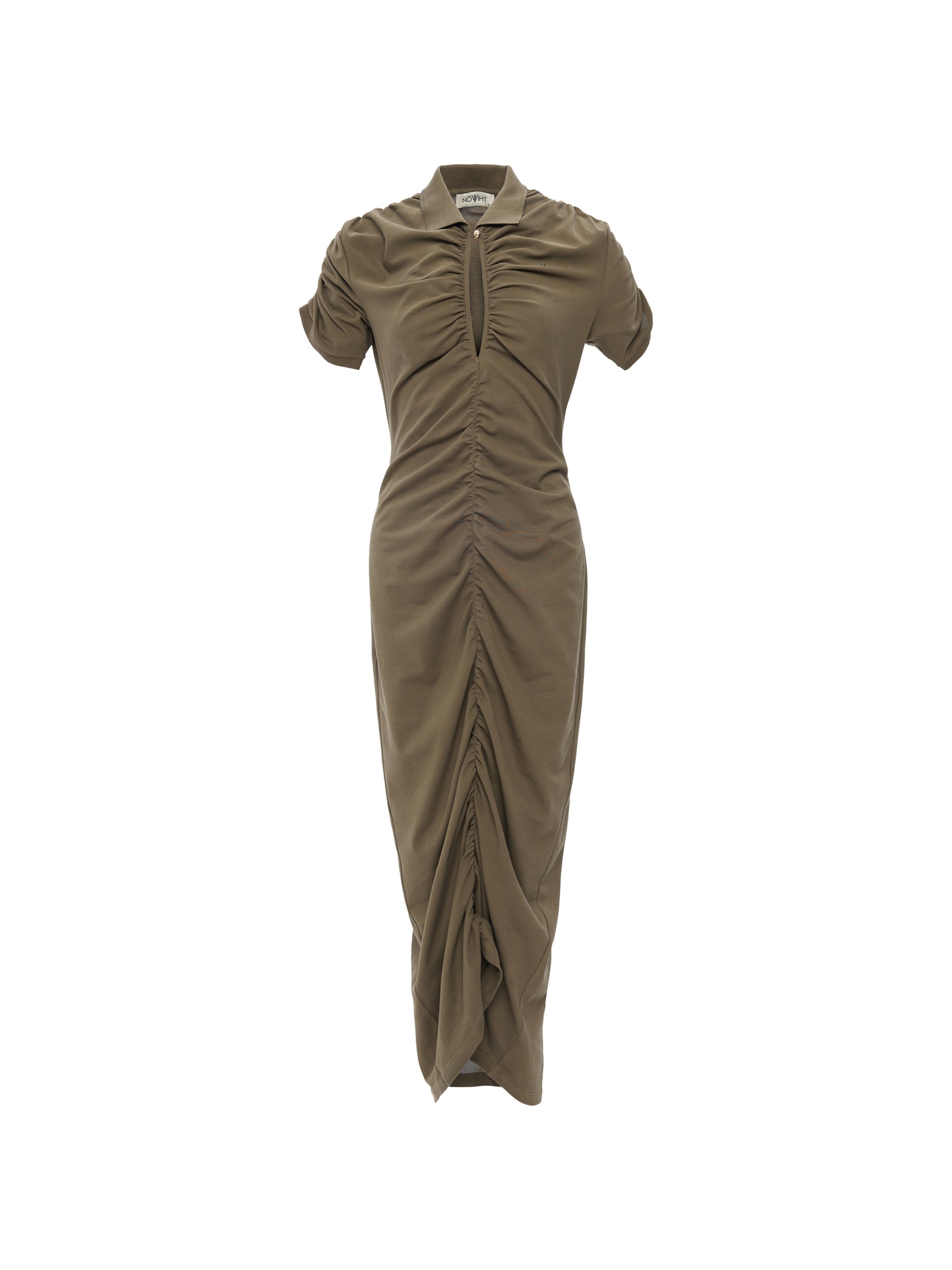 NOWIHT Kleid 'Delphine'‌‌‌‌ in Grün: Vorderseite