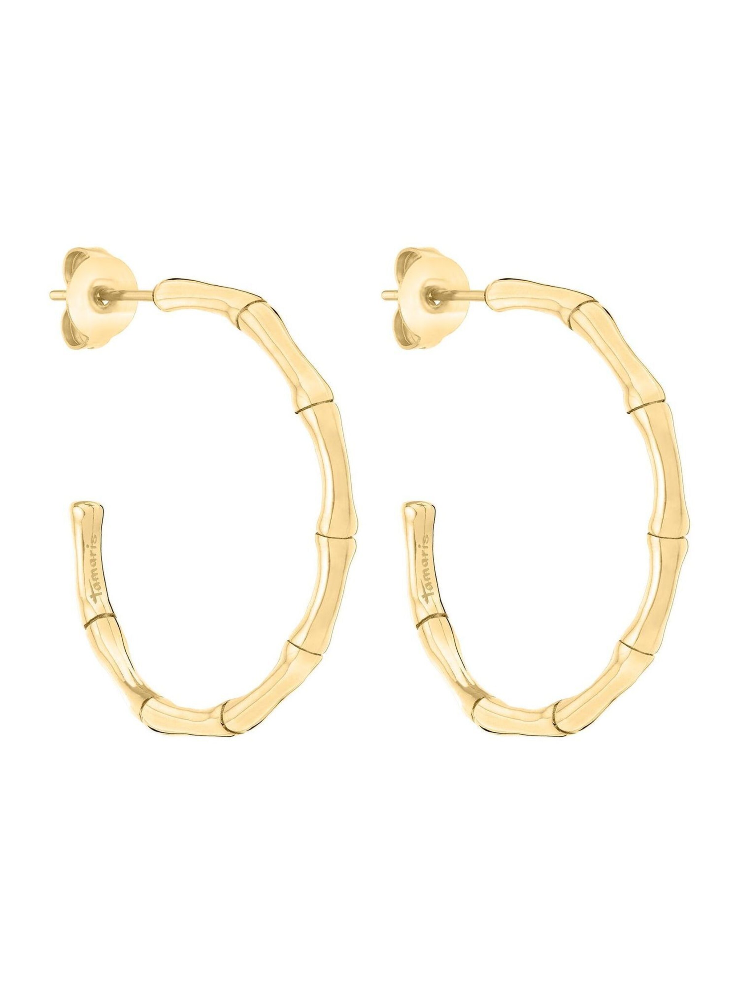 Boucles d'oreilles Tamaris en or : devant