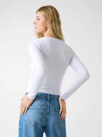 GUESS Shirt Bodysuit in White