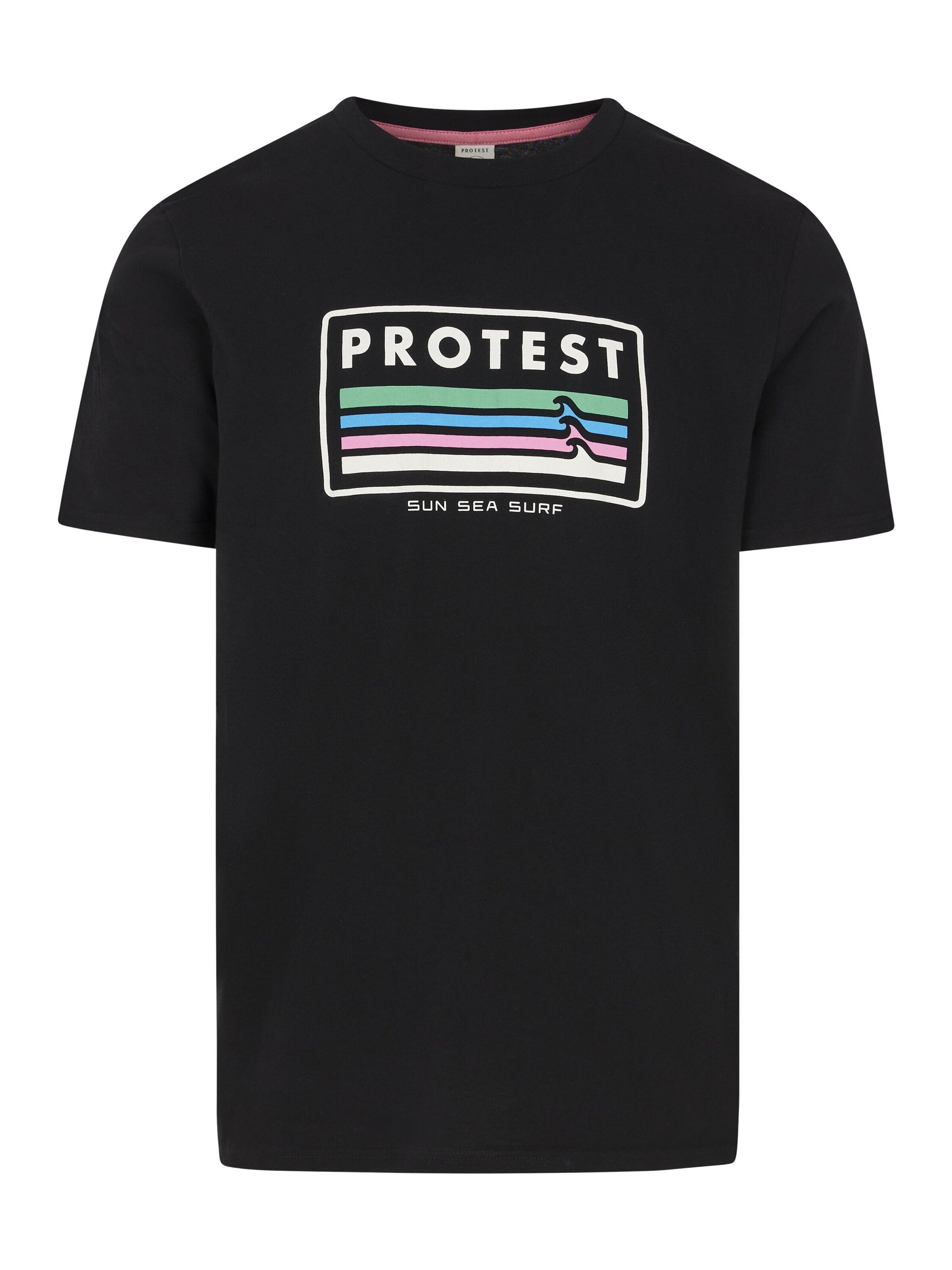 PROTEST Shirt 'PRTBarn' in Black: front