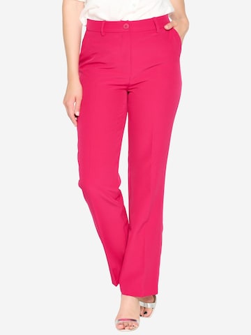 évasé Pantalon à pince LolaLiza en rose : devant