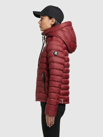 khujo - Chaqueta de invierno 'Lona shine' en rojo