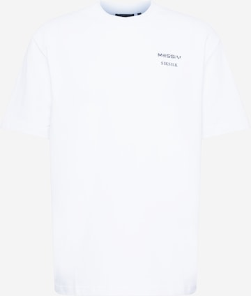 T-Shirt SikSilk en blanc : devant