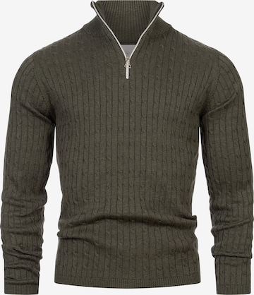 Kronstadt Pullover 'Cable' in Grün: Vorderseite