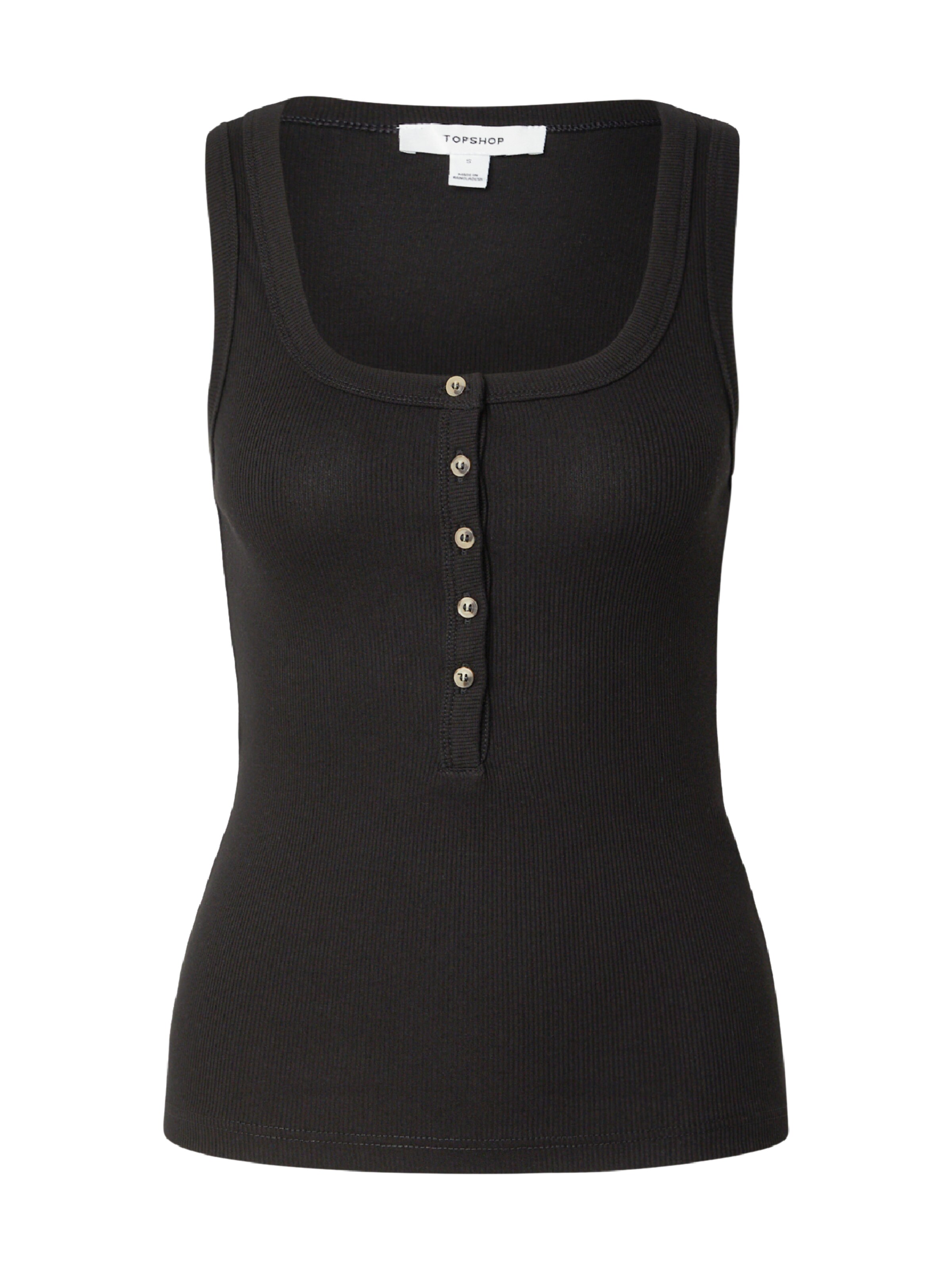 Top 'ELLA' di TOPSHOP in nero: frontale