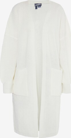 balts DreiMaster Vintage Adīta jaka: no priekšpuses