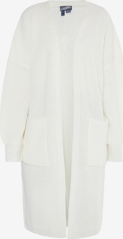 DreiMaster Vintage Knit cardigan in White: front