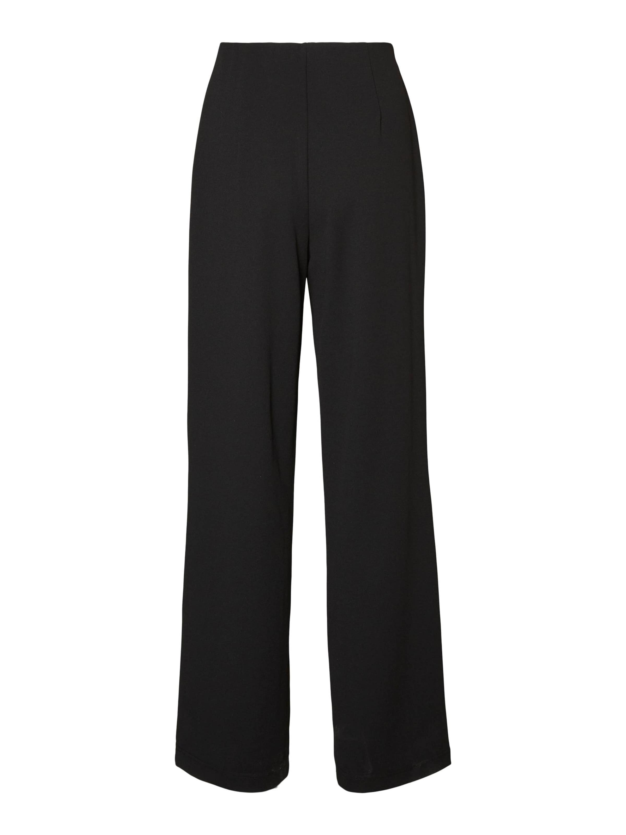 VERO MODA Wide Leg Bukser med fals 'Becky' i sort