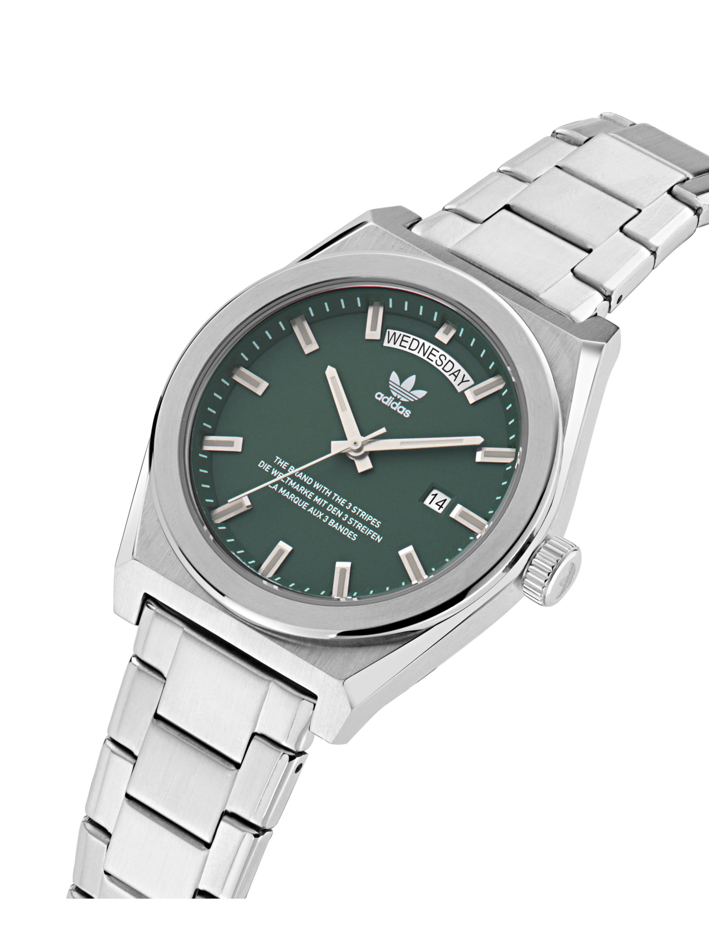 ADIDAS ORIGINALS Analoog horloge 'CODE FIVE' in Zilver