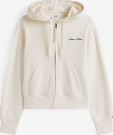 Veste de survêtement TOMMY HILFIGER en blanc : devant