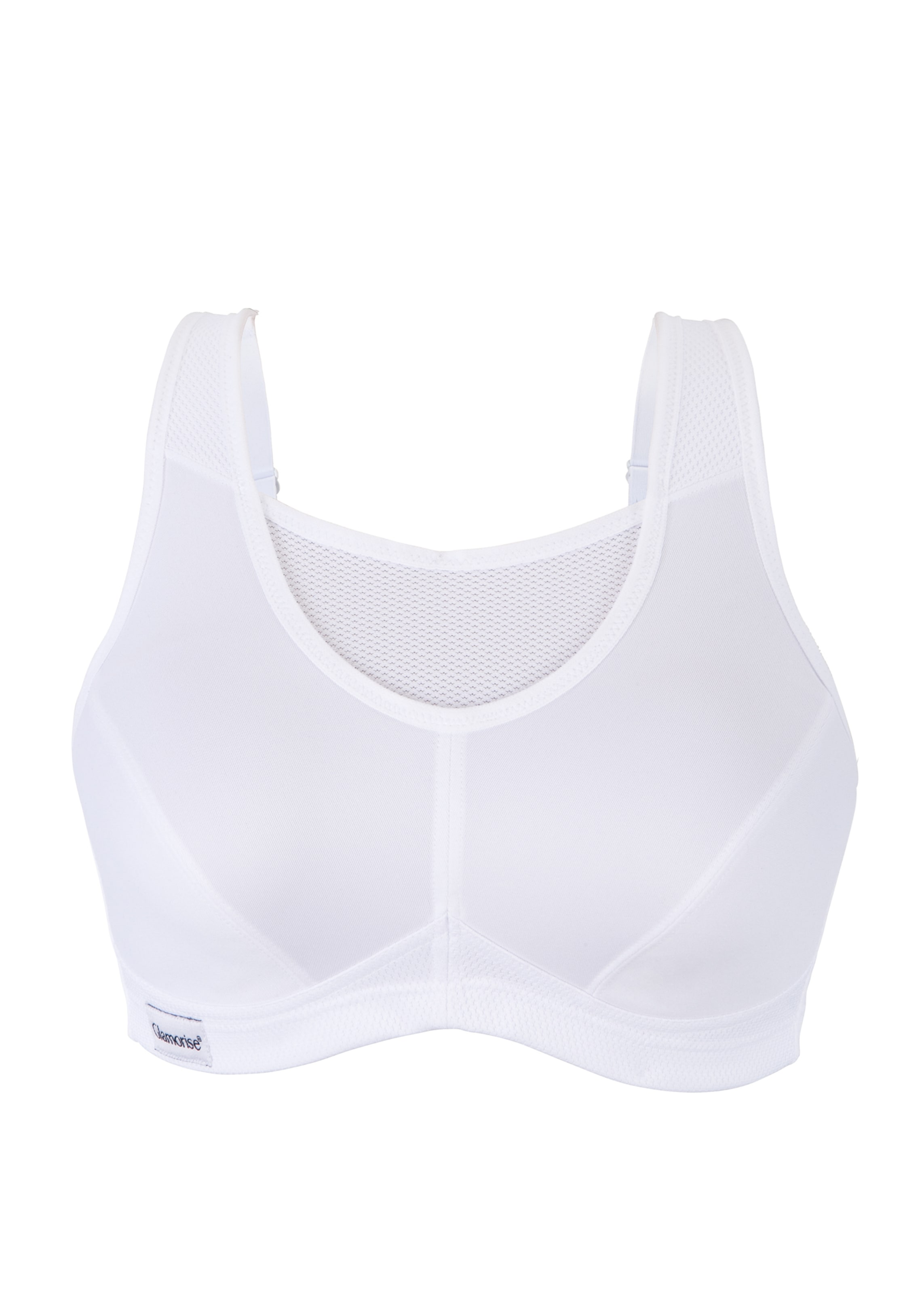 GLAMORISE Minimiser Bra in White: front