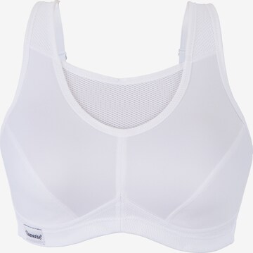 GLAMORISE Minimiser Bra in White: front