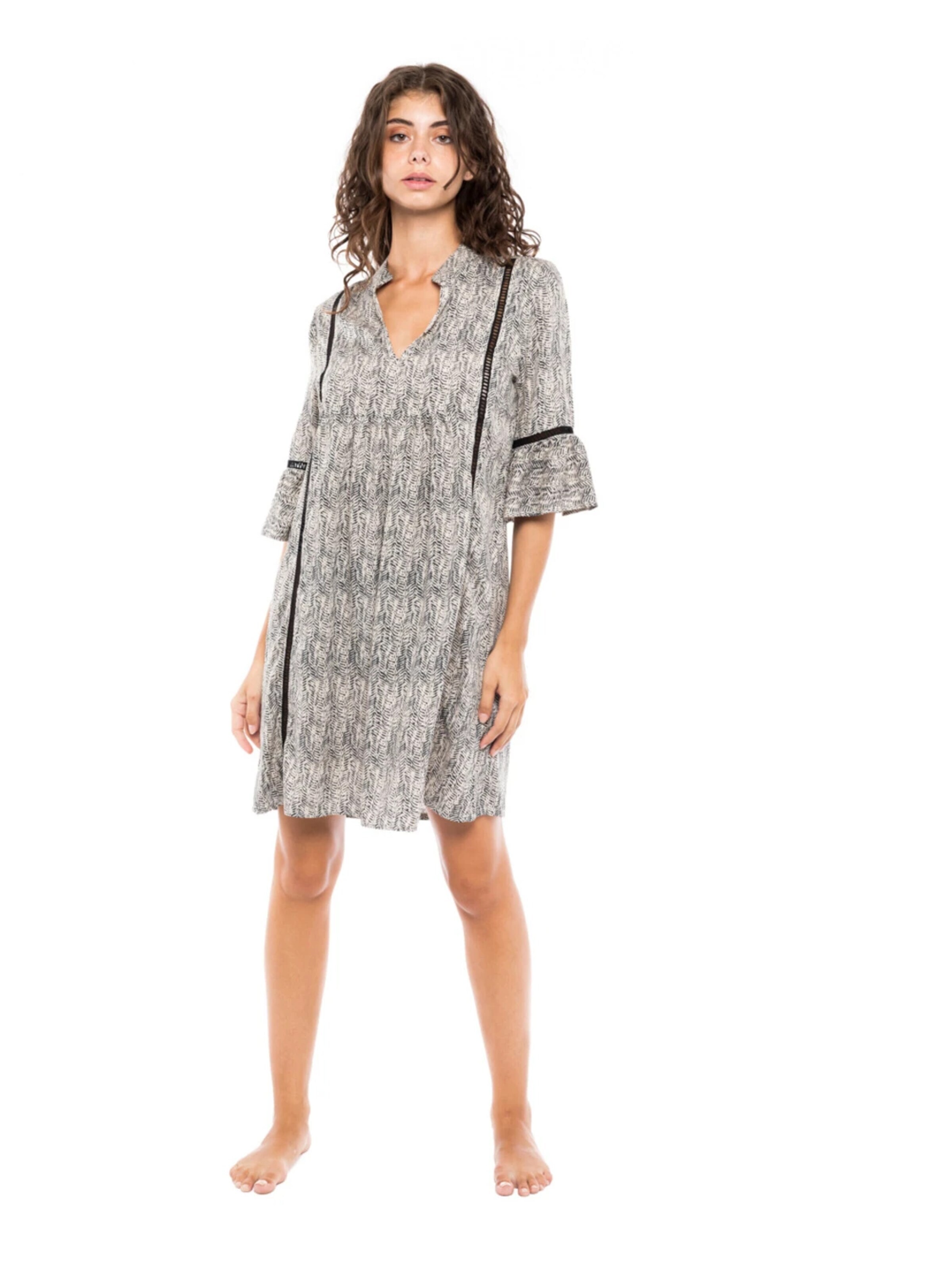 Pink Label - Vestido de verão 'BEACHWEAR AFRICA' em preto: frente