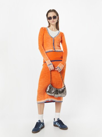 DIESEL Knit Cardigan 'ARIKA' in Orange