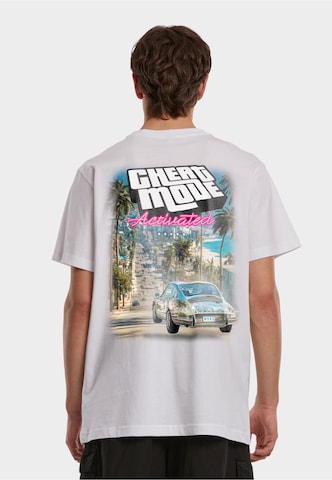 Maglietta 'Cheat Code Activated' di Mister Tee in bianco: frontale
