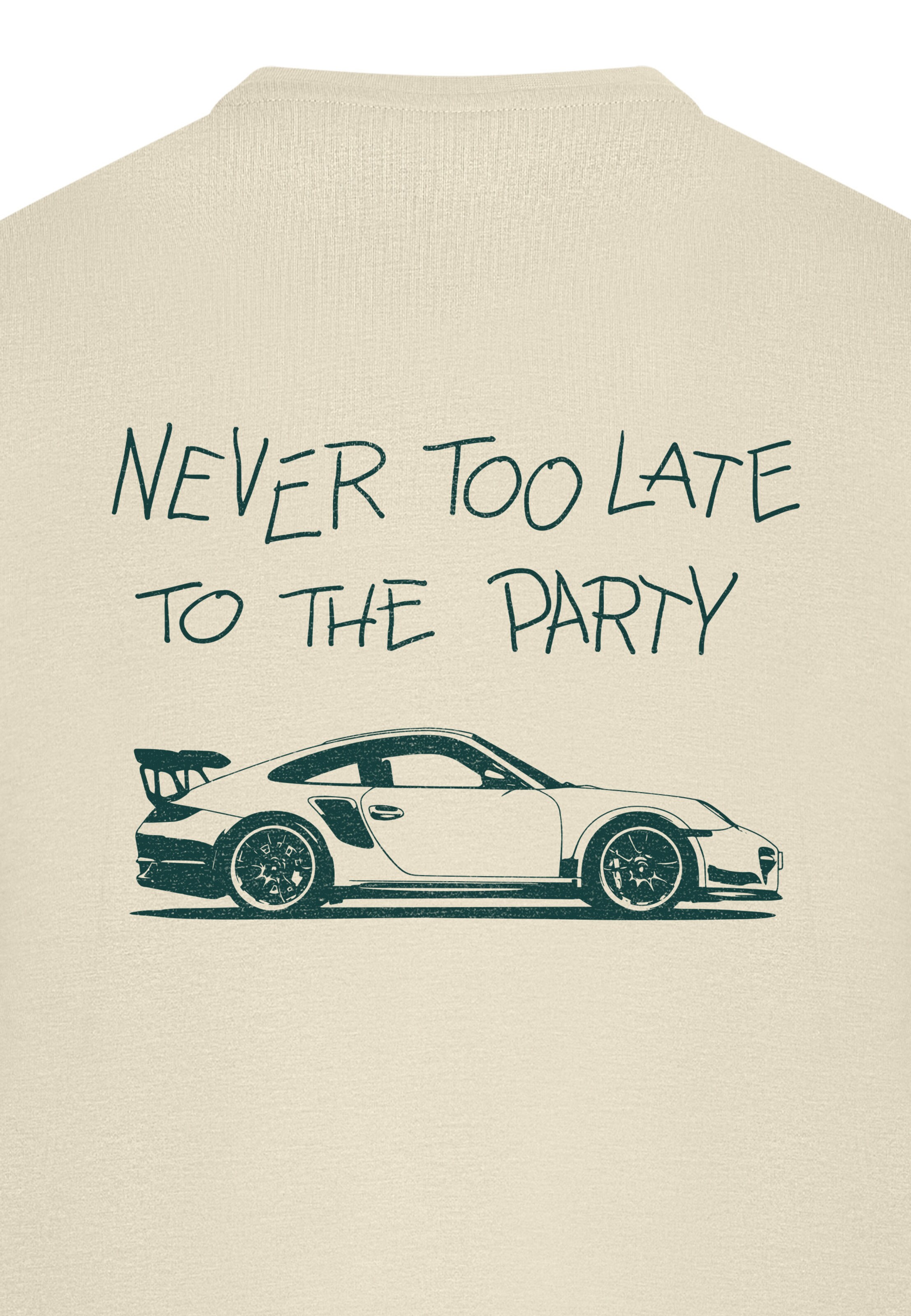 Mister Tee Shirt 'Never Too Late To The Party' in White