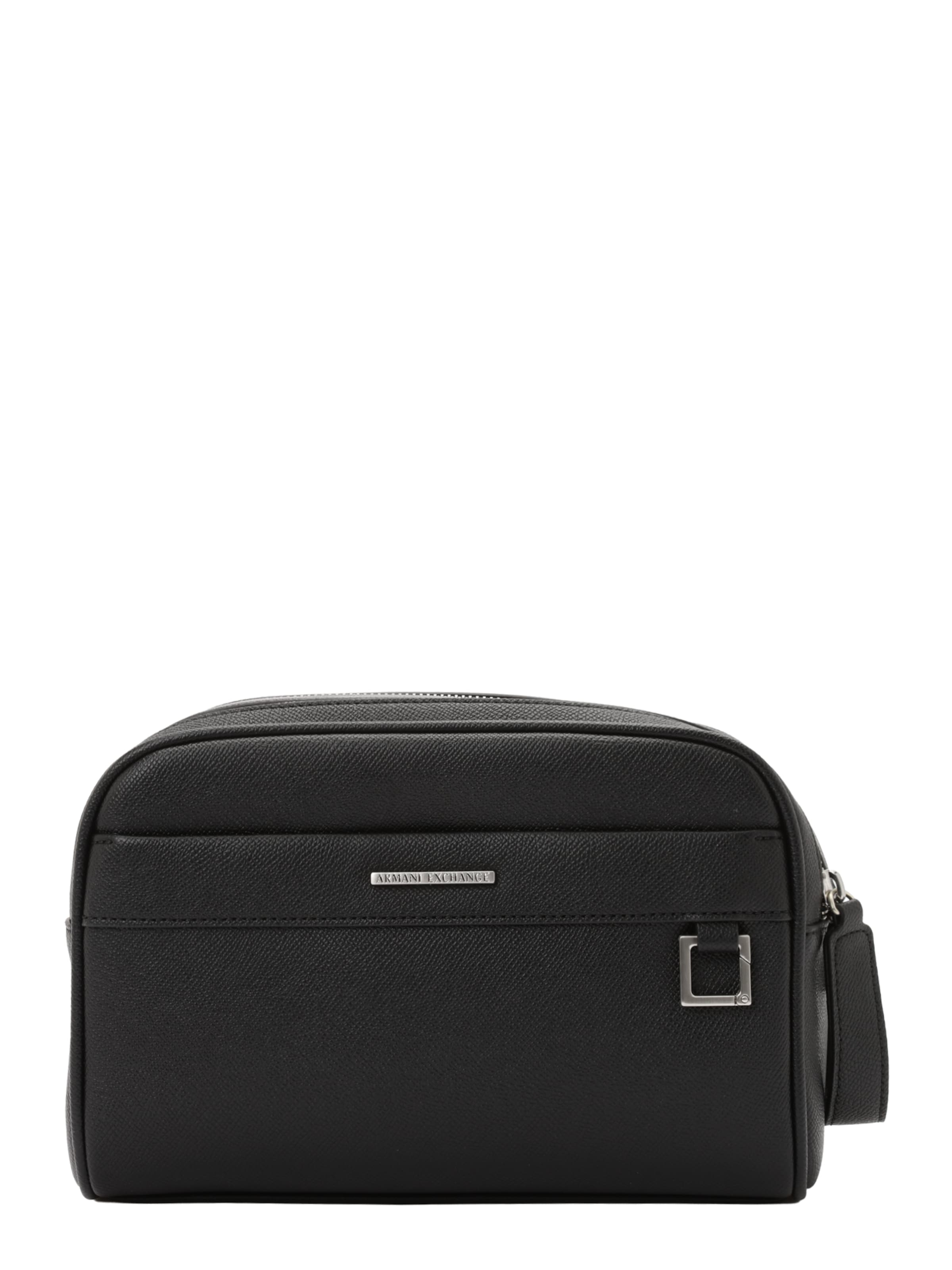 ARMANI EXCHANGE Toaletná taška 'NEW YORK' - Čierna: predná strana