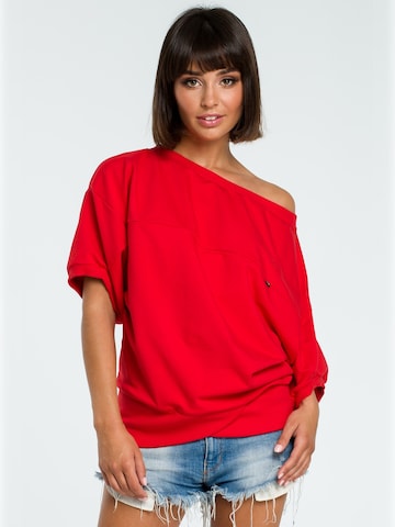 BeWear - Blusa 'B079' en rojo: frente