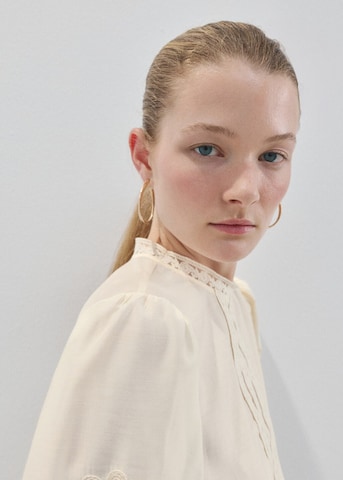 MANGO Blouse 'Inma' in Beige