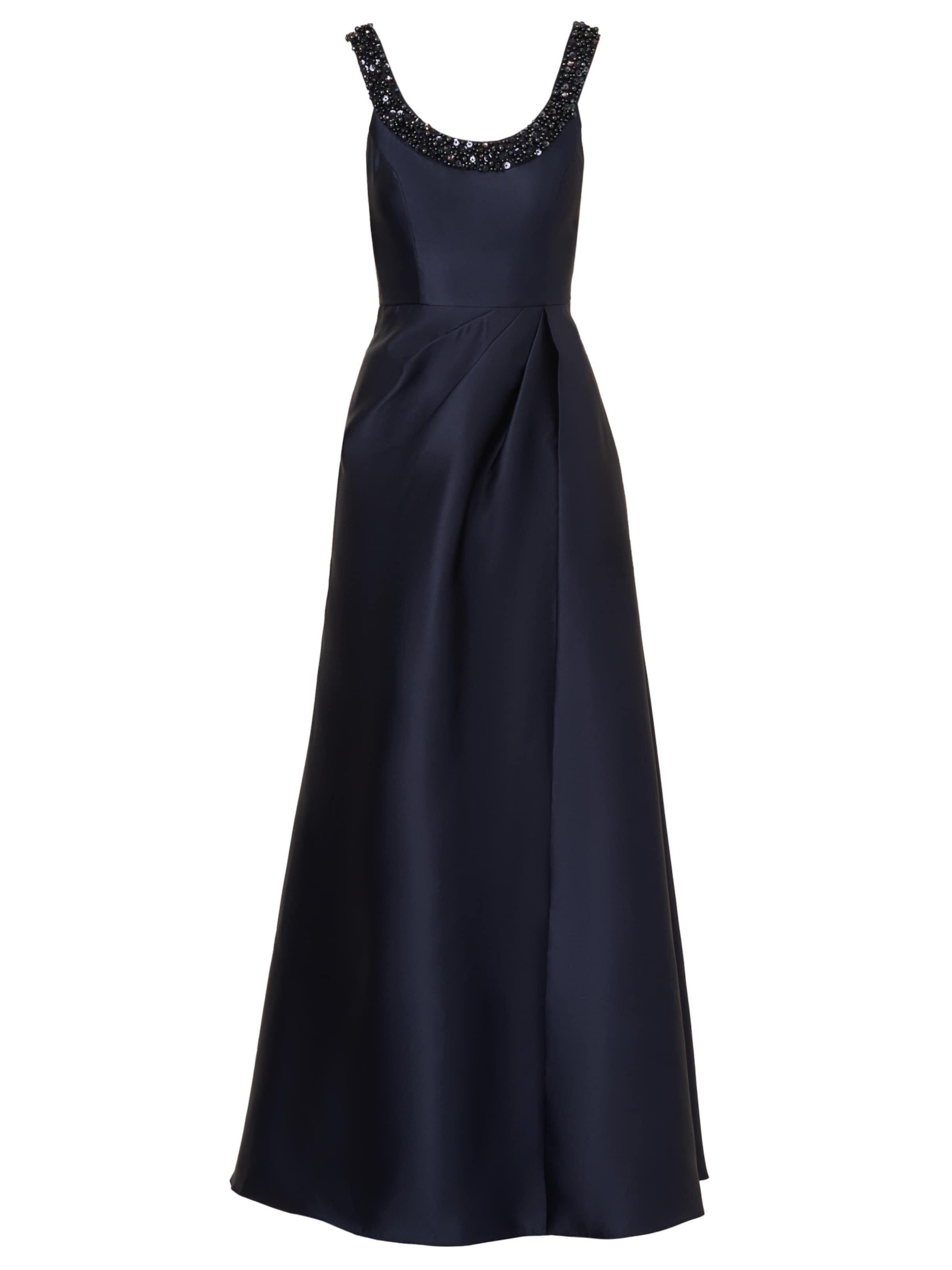 Adrianna Papell Evening dress 'Beaded Mikado Gown' in Blue: front