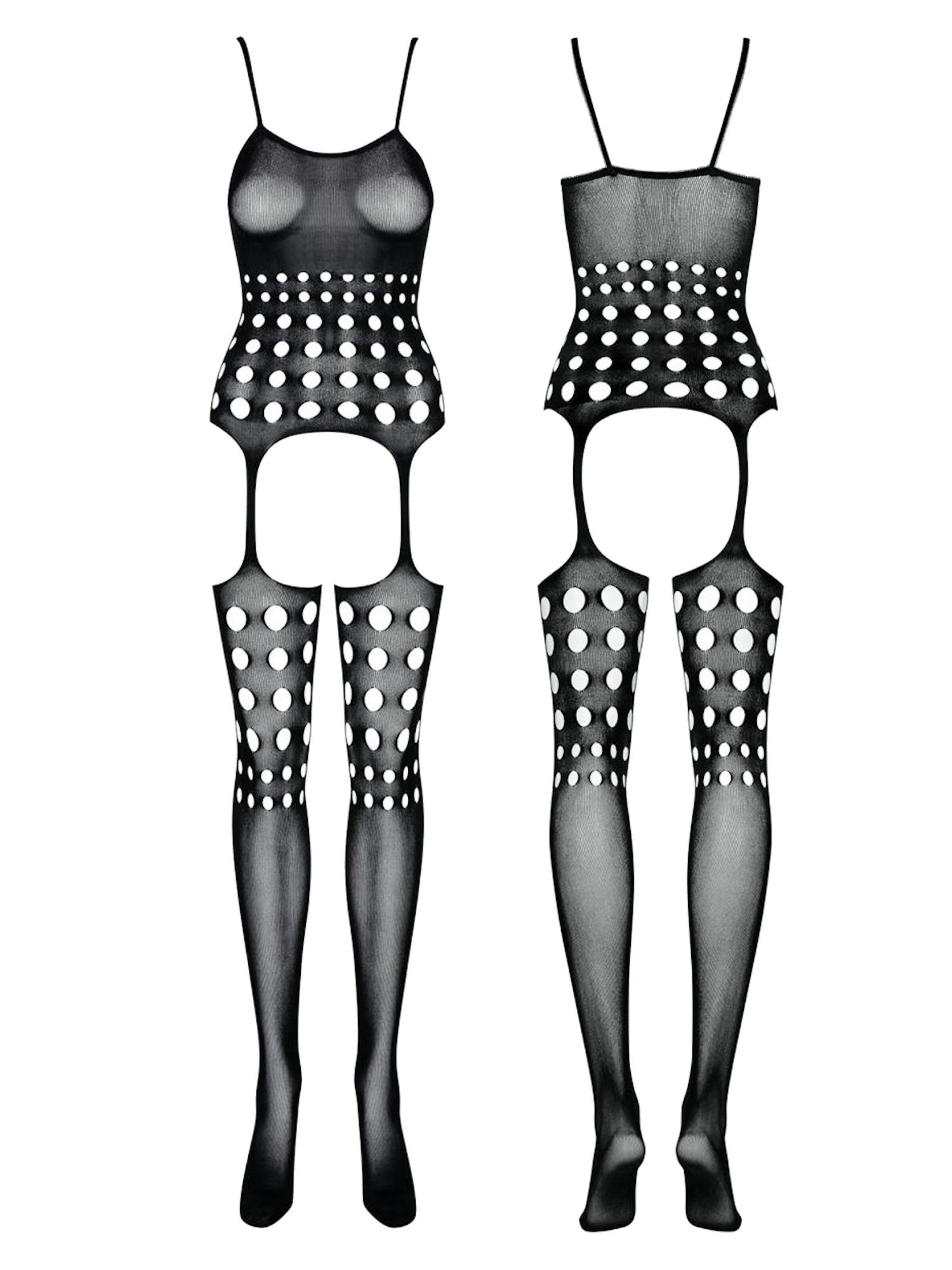 Obsessive Bodysuit 'Bodystocking G310' in Black: front