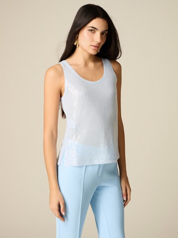 oltre Top in Blauw