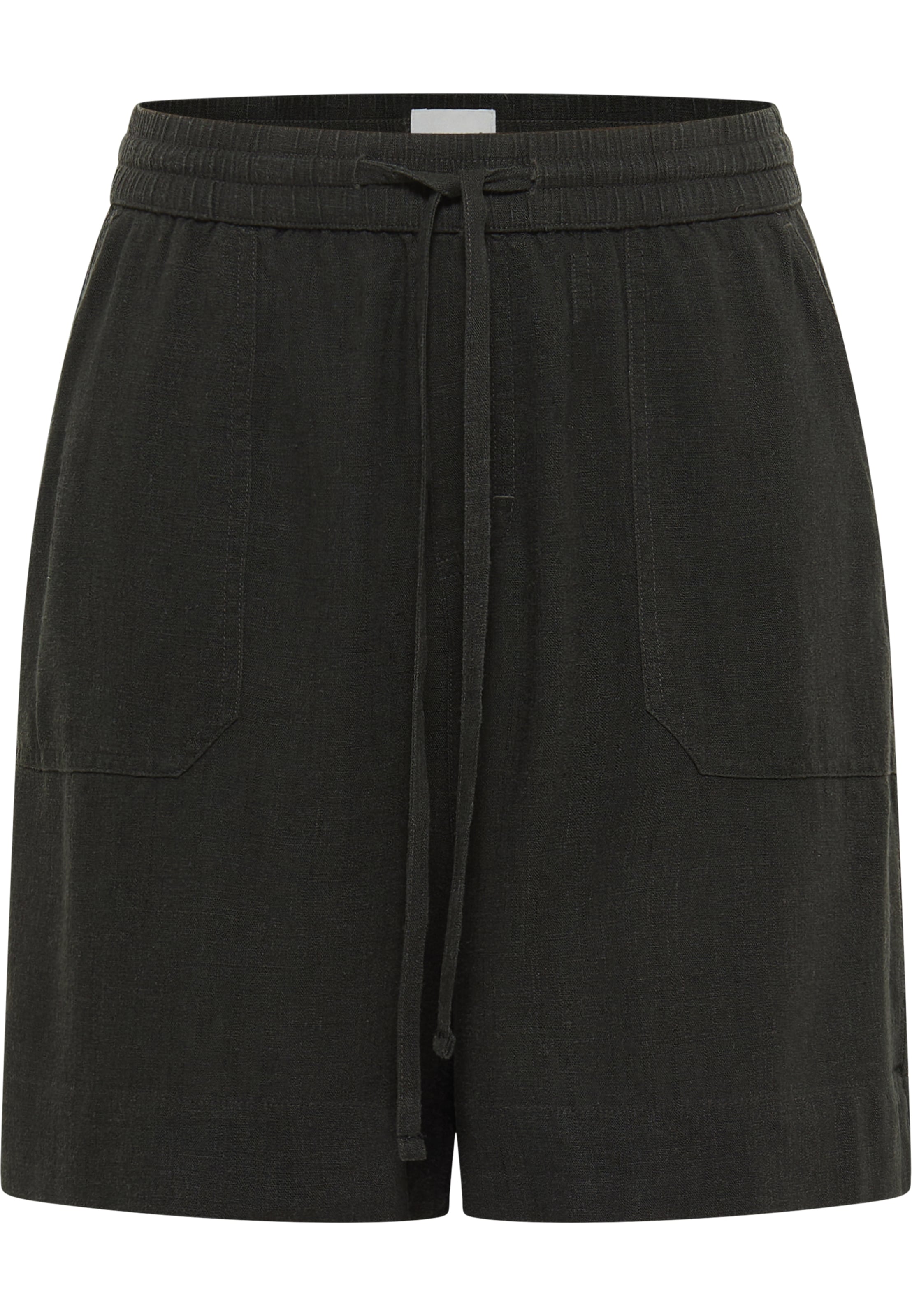 MUSTANG Loose fit Pants ' Style Hilo ' in Black: front