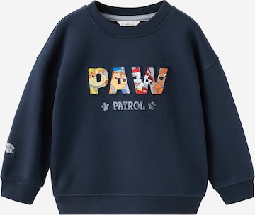 MANGO KIDS Collegepaita 'PAWEMB' värissä sininen: etupuoli