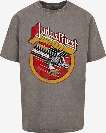 Merchcode T-Shirt 'Judas Priest -  Solid Circle' in Grau: predná strana