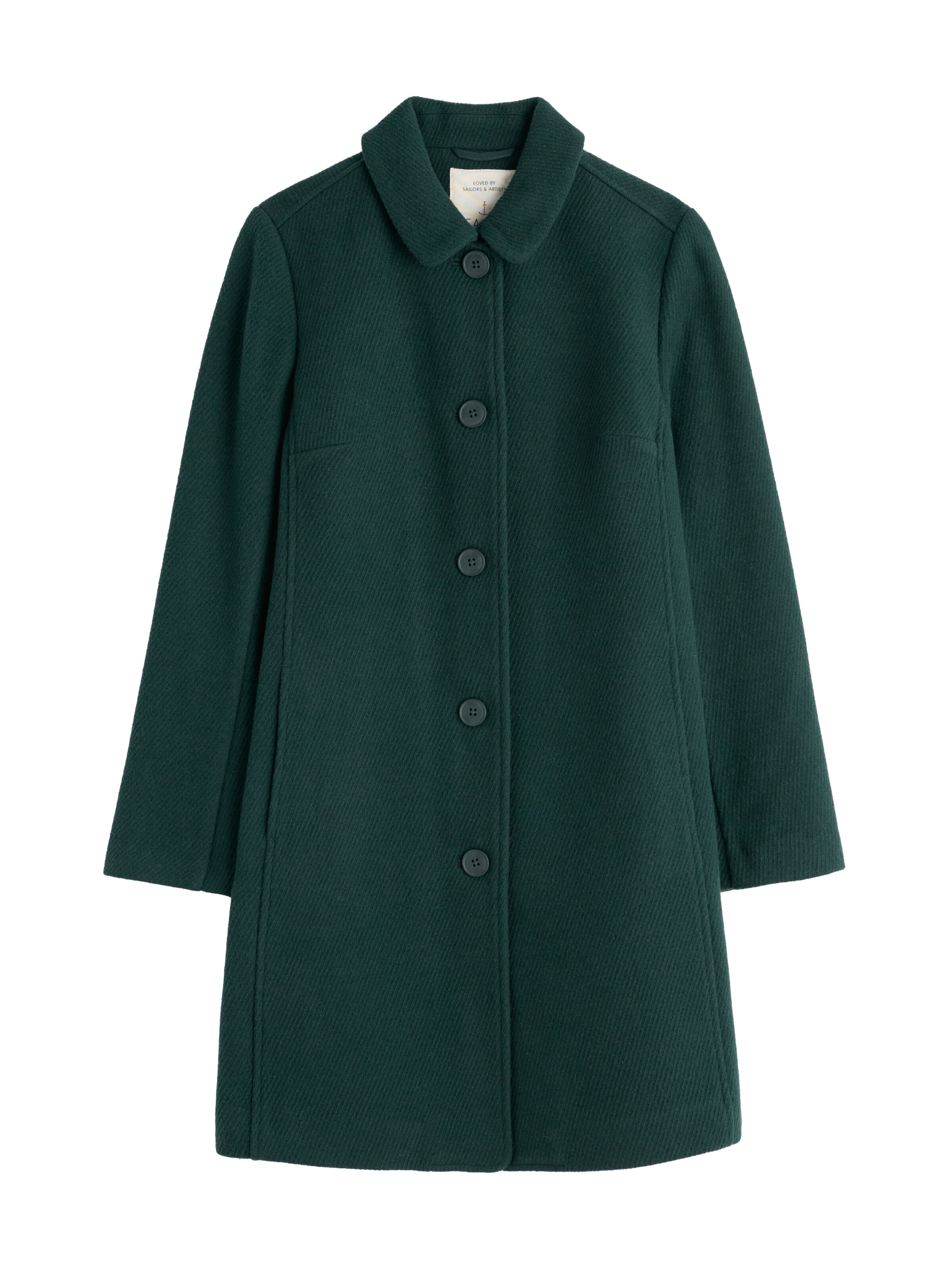 Seasalt Cornwall Mantel 'Wood Cabin' in Grün: Vorderseite